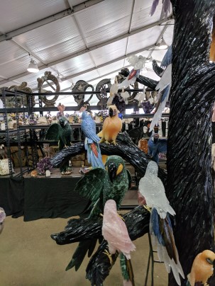 Bird carvings at Pueblo